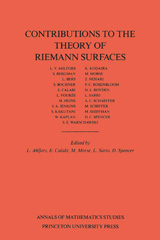 E-book, Contributions to the Theory of Riemann Surfaces. (AM-30), Princeton University Press