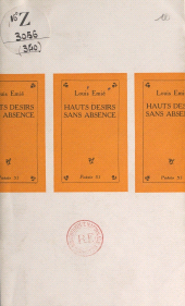 E-book, Hauts désirs sans absence, Seghers (réédition numérique FeniXX)