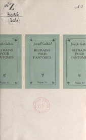 E-book, Refrains pour fantômes, Seghers (réédition numérique FeniXX)
