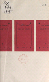 E-book, Chair vive, Seghers (réédition numérique FeniXX)