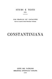 E-book, Constantiniana, Franchi de' Cavalieri, Pio., Biblioteca apostolica vaticana