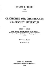 E-book, Geschichte der christlichen arabischen Literatur : vol. V : register, Biblioteca apostolica vaticana