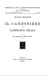 E-book, Il canzoniere di Lanfranco Cigala, Branciforti, Francesco, L.S. Olschki