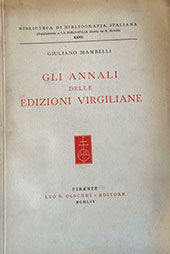 E-book, Gli annali delle edizioni virgiliane, Mambelli, Giuliano, Leo S. Olschki editore