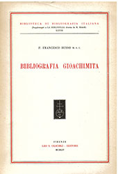 E-book, Bibliografia gioachimita, Russo, Francesco, Leo S. Olschki editore