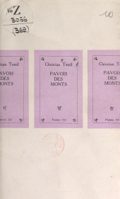 E-book, Pavois des monts, Seghers (réédition numérique FeniXX)