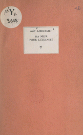 E-book, Ma soeur pour l'éternité, Seghers (réédition numérique FeniXX)