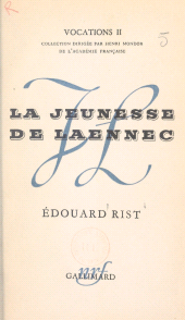 E-book, La jeunesse de Laënnec, Gallimard (réédition numérique FeniXX)