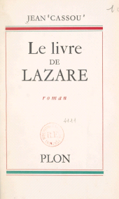 E-book, Le livre de Lazare, Plon (réédition numérique FeniXX)