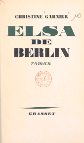 E-book, Elsa de Berlin, Grasset (réédition numérique FeniXX)