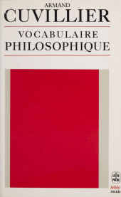 eBook, Vocabulaire philosophique, Le Livre de poche (réédition numérique FeniXX)