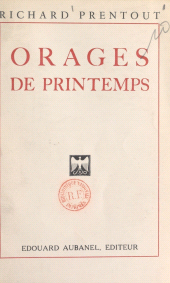 E-book, Orages de printemps, Éditions de La Martinière (réédition numérique FeniXX)