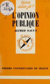 eBook, L'opinion publique, Presses universitaires de France (réédition numérique FeniXX)