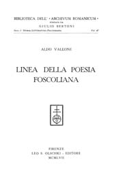 E-book, Linea della poesia foscoliana, Vallone, Aldo, L.S. Olschki