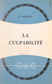 eBook, La culpabilité, Armand Colin (réédition numérique FeniXX)