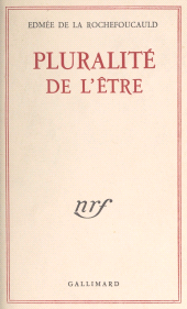 E-book, Pluralité de l'être, Gallimard (réédition numérique FeniXX)