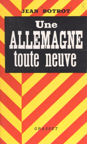 E-book, Une Allemagne toute neuve, Grasset (réédition numérique FeniXX)
