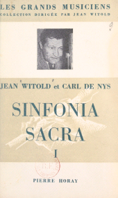 E-book, Sinfonia sacra : Première série, Horay (réédition numérique FeniXX)