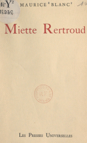 E-book, Miette Rertroud, Éditions de La Martinière (réédition numérique FeniXX)