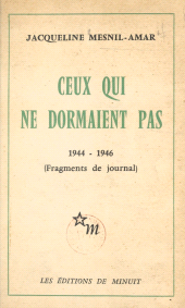 eBook, Ceux qui ne dormaient pas, 1944-1946 (Fragments de journal), Les Éditions de Minuit (réédition numérique FeniXX)