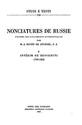 E-book, Nonciatures de Russie, d'après les documents authentiques : V : Interim de Benvenuti, 1799-1803, Biblioteca apostolica vaticana