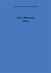 Heft, Atti e memorie della Deputazione di Storia Patria per le Marche : serie VII, XI, 1956/1958, Il lavoro editoriale