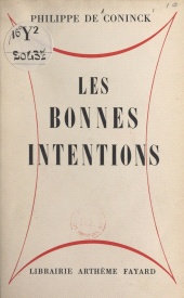 eBook, Les bonnes intentions, Fayard (réédition numérique FeniXX)
