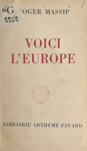 eBook, Voici l'Europe, Fayard (réédition numérique FeniXX)