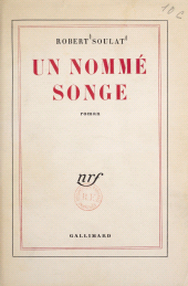 E-book, Un nommé Songe, Gallimard (réédition numérique FeniXX)