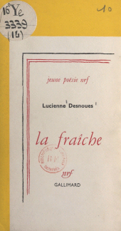 E-book, La fraîche, Gallimard (réédition numérique FeniXX)