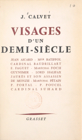 eBook, Visages d'un demi-siècle, Grasset (réédition numérique FeniXX)