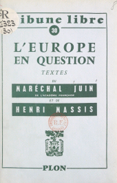 eBook, L'Europe en question, Plon (réédition numérique FeniXX)