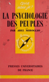 eBook, La psychologie des peuples, Presses universitaires de France (réédition numérique FeniXX)