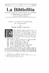 Heft, La bibliofilia : rivista di storia del libro e di bibliografia : LXI, 3, 1959, L.S. Olschki