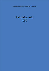 Heft, Atti e memorie della Deputazione di Storia Patria per le Marche : serie VII, XII, 1959, Il lavoro editoriale