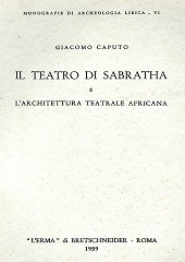 E-book, Il teatro di Sabratha e l'architettura teatrale africana, Caputo, Giacomo, "L'Erma" di Bretschneider