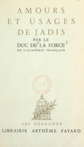 E-book, Amours et usages de jadis, Fayard (réédition numérique FeniXX)