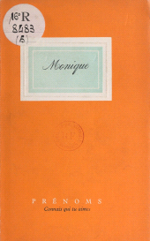 E-book, Monique, Horay (réédition numérique FeniXX)