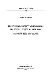 E-book, Les anciens commentateurs grecs de l'Octateuque et des Rois (fragments tires des chaines), Biblioteca apostolica vaticana