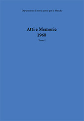 Fascicolo, Atti e memorie della Deputazione di Storia Patria per le Marche : serie VIII, I, 1960, Il lavoro editoriale
