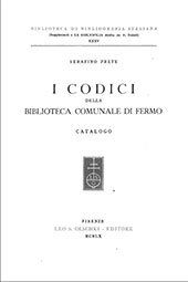 E-book, I codici della Biblioteca comunale di Fermo : catalogo, Leo S. Olschki editore