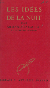 eBook, Les idées de la nuit, Fayard (réédition numérique FeniXX)