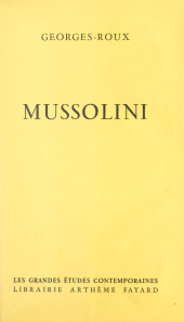 eBook, Mussolini, Fayard (réédition numérique FeniXX)