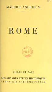 E-book, Rome, Fayard (réédition numérique FeniXX)