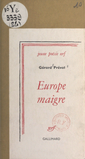 E-book, Europe maigre, Gallimard (réédition numérique FeniXX)