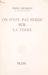 eBook, On n'est pas perdu sur la Terre, Plon (réédition numérique FeniXX)