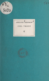 E-book, Ciel troué, Seghers (réédition numérique FeniXX)