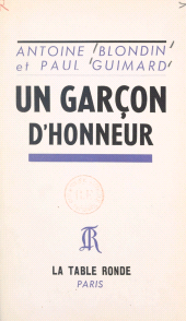 E-book, Un garçon d'honneur..., La Table Ronde (réédition numérique FeniXX)