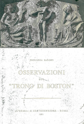 E-book, Osservazioni sul Trono di Boston, Baroni, Fiorenza, "L'Erma" di Bretschneider