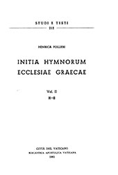 eBook, Initia hymnorum ecclesiae Graecae : vol. II : E-X, Biblioteca apostolica vaticana